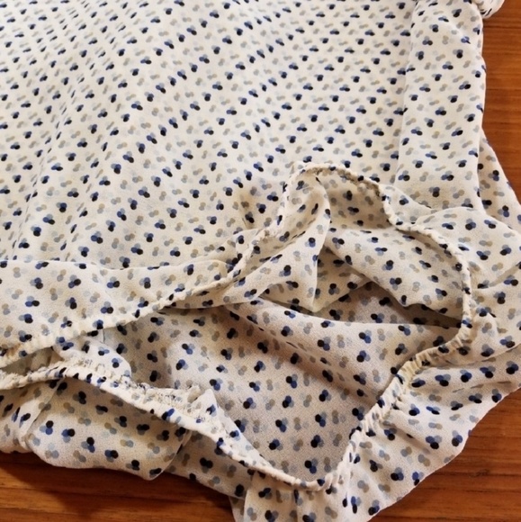 🎀 Retro Print Blouse | Tie Bow Front | Size Small 👚 - Picture 6 of 8